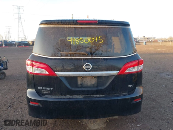 2012 Nissan Quest SL with VIN JN8AE2KP2C9031928, listed as a IAAI auction lot 41850045 with 140,075 mi miles. Bid and sale history available at carsss.com. Image 16.