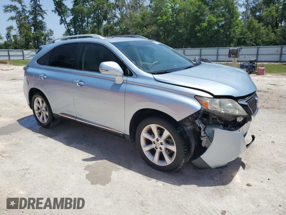2011 Lexus RX 350 with VIN 2T2ZK1BA9BC056651, listed as a Copart auction lot 57199025 with 104,949 mi miles and Salvage title. Bid and sale history available at DreamBid. Image 4.