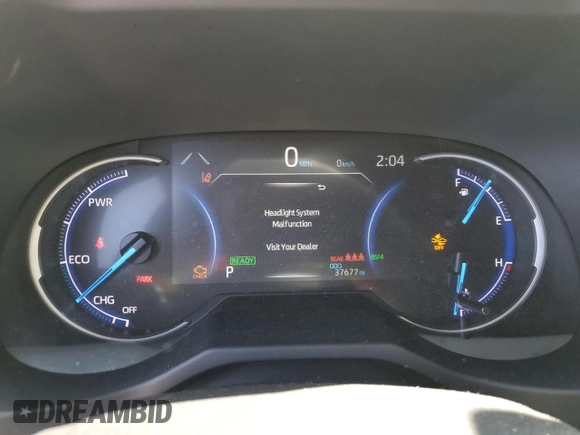 2019 Toyota RAV4 Hybrid XSE z VIN JTMEWRFV0KJ025912, wystawiony jako Copart lot #54350235 z przebiegiem 37 677 mil mil oraz Szkoda całkowita • Salvage title. Historia ofert i sprzedaży dostępna na DreamBid. Obrazek 9.