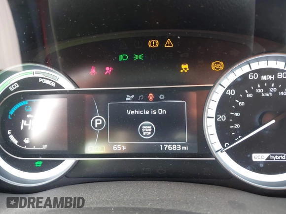 2018 Kia Niro LX with VIN KNDCB3LC7J5140579, listed as a IAAI auction lot 41895014 with 17,683 mi miles. Bid and sale history available at carsss.com. Image 7.