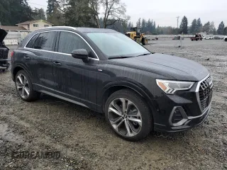 2020 Audi Q3 S line Prestige with VIN WA1FECF35L1122408, listed as a Copart auction lot 82124404 with 29,350 mi miles and Salvage Title. Bid and sale history available at carsss.com. Image 4.