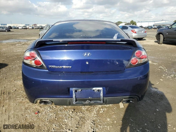 2007 Hyundai Tiburon GS with VIN KMHHM66D37U249105, listed as a Copart auction lot 42967305 with 137,844 mi miles and Salvage Title. Bid and sale history available at carsss.com. Image 6.