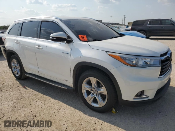 2016 Toyota Highlander Hybrid Limited with VIN 5TDDCRFH2GS017092, listed as a Copart auction lot 66069124 with 93,378 mi miles and Salvage Title. Bid and sale history available at carsss.com. Image 4.