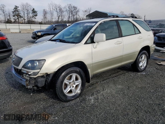 2000 Lexus RX 300 with VIN JT6GF10U7Y0062133, listed as a Copart auction lot 47212985 with 266,409 mi miles and Salvage Title. Bid and sale history available at carsss.com. Image 1.