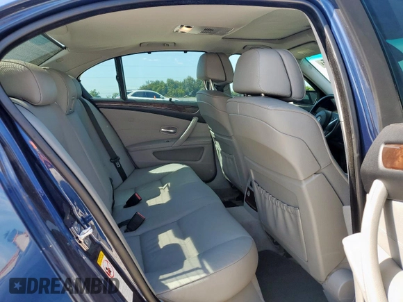 2008 BMW 5 Series 535i with VIN WBANW13558CZ84027, listed as a Copart auction lot 59748325 with 134,259 mi miles and Salvage title. Bid and sale history available at DreamBid. Image 10.