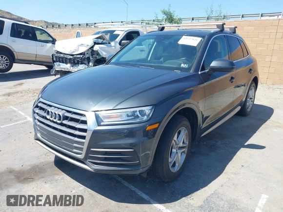 2019 Audi Q5 Premium with VIN WA1ANAFYXK2093555, listed as a IAAI auction lot 41527826 with 55,955 mi miles and . Bid and sale history available at DreamBid. Image 2.