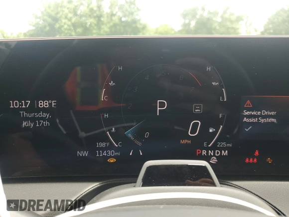 2025 Cadillac CT5 Premium Luxury with VIN 1G6DS5RK3S0108941, listed as a Copart auction lot 65155335 with 11,430 mi miles and Clean title. Bid and sale history available at DreamBid. Image 9.