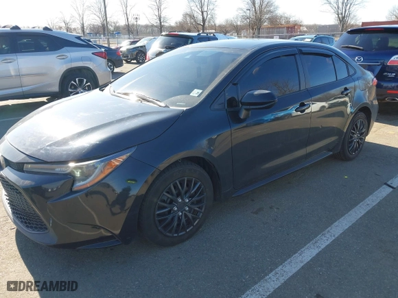 2020 Toyota Corolla LE with VIN JTDEPRAE9LJ042357, listed as a IAAI auction lot 41606254 with 84,604 mi miles. Bid and sale history available at carsss.com. Image 2.