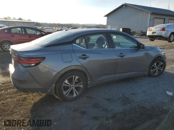 2022 Nissan Sentra SV with VIN 3N1AB8CV6NY210123, listed as a Copart auction lot 42646245 with 13,254 mi miles and Salvage Title. Bid and sale history available at carsss.com. Image 3.