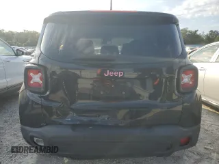 2017 Jeep Renegade Latitude with VIN ZACCJABB7HPG59973, listed as a Copart auction lot 76463964 with 164,130 mi miles and Salvage Title. Bid and sale history available at carsss.com. Image 6.