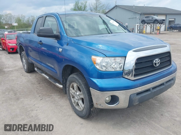 2007 Toyota Tundra SR5 with VIN 5TBBT54187S457414, listed as a IAAI auction lot 42170939 with 136,201 mi miles and . Bid and sale history available at DreamBid. Image 1.