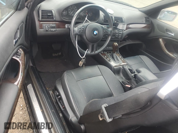 2005 BMW 3 Series 325Ci with VIN WBABW33495PL38483, listed as a Copart auction lot 64333334 with Not Provided miles and Clean Title. Bid and sale history available at carsss.com. Image 8.