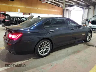 2015 BMW 7 Series 750Li xDrive with VIN WBAYF8C52FD654598, listed as a Copart auction lot 55745555 with 108,958 mi miles and Salvage title. Bid and sale history available at DreamBid. Image 3.