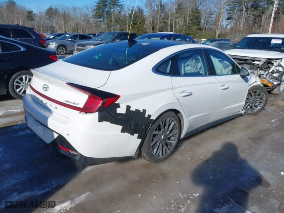 2023 Hyundai Sonata Limited with VIN KMHL34J26PA328440, listed as a IAAI auction lot 41502323 with 34,462 mi miles. Bid and sale history available at carsss.com. Image 4.