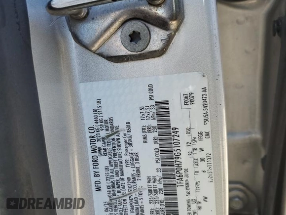 2016 Ford Fusion SE with VIN 1FA6P0H79G5107249, listed as a Copart auction lot 86519434 with 261,275 mi miles and Non Repairable. Bid and sale history available at carsss.com. Image 13.