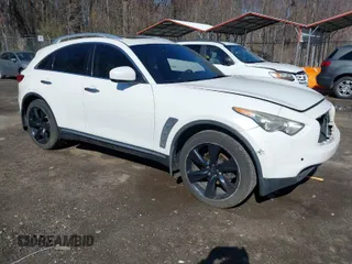 2013 Infiniti FX with VIN JN8CS1MW9DM171618, listed as a IAAI auction lot 41847098 with 235,901 mi miles. Bid and sale history available at carsss.com. Image 1.