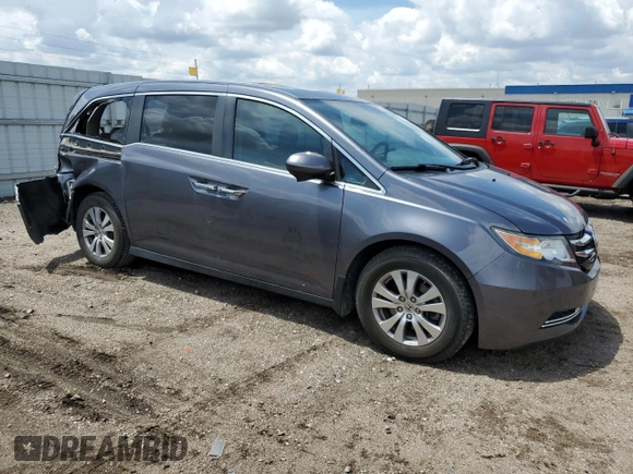 2016 Honda Odyssey EX-L z VIN 5FNRL5H65GB017067, wystawiony jako Copart lot #58424235 z przebiegiem 89 988 mil mil oraz Szkoda całkowita • Salvage title. Historia ofert i sprzedaży dostępna na DreamBid. Obrazek 4.