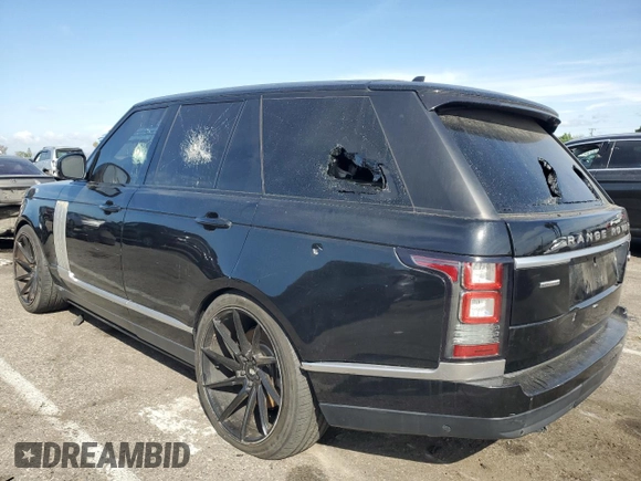2016 Land Rover Range Rover Supercharged with VIN SALGS2EF7GA279669, listed as a Copart auction lot 50942405 with 95,714 mi miles and Salvage title. Bid and sale history available at DreamBid. Image 2.