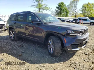 2021 Jeep Grand Cherokee Limited with VIN 1C4RJKBG0M8189881, listed as a Copart auction lot 54394555 with 47,424 mi miles and Salvage Title. Bid and sale history available at DreamBid. Image 4.