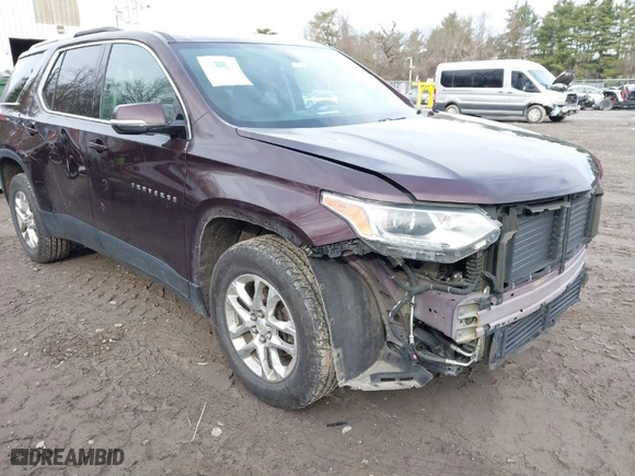 2018 Chevrolet Traverse LT Cloth with VIN 1GNEVGKW7JJ269861, listed as a IAAI auction lot 41954534 with 96,022 mi miles. Bid and sale history available at carsss.com. Image 1.