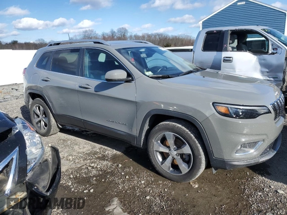 2020 Jeep Cherokee Limited with VIN 1C4PJMDX4LD531564, listed as a Copart auction lot 45378875 with 48,366 mi miles and Salvage title. Bid and sale history available at DreamBid. Image 4.