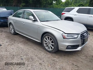 2014 Audi A4 Prestige with VIN WAUKFAFL0EN008069, listed as a IAAI auction lot 42606326 with 45,795 mi miles and . Bid and sale history available at DreamBid. Image 1.