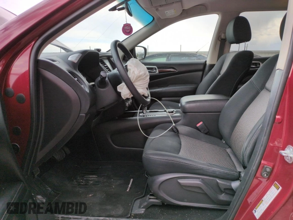 2018 Nissan Pathfinder S with VIN 5N1DR2MM4JC649716, listed as a Copart auction lot 63110105 with 69,966 mi miles and Salvage title. Bid and sale history available at DreamBid. Image 7.
