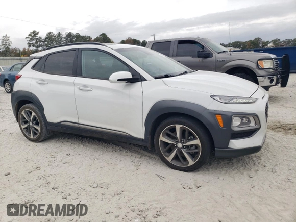 2020 Hyundai Kona Ultimate with VIN KM8K53A5XLU582171, listed as a Copart auction lot 78812804 with 44,302 mi miles and Salvage Title. Bid and sale history available at carsss.com. Image 4.