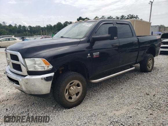 2012 Ram 2500 ST with VIN 3C6UD5CL3CG291447, listed as a Copart auction lot 60629443 with 166,765 mi miles and Salvage Title. Bid and sale history available at carsss.com. Image 1.