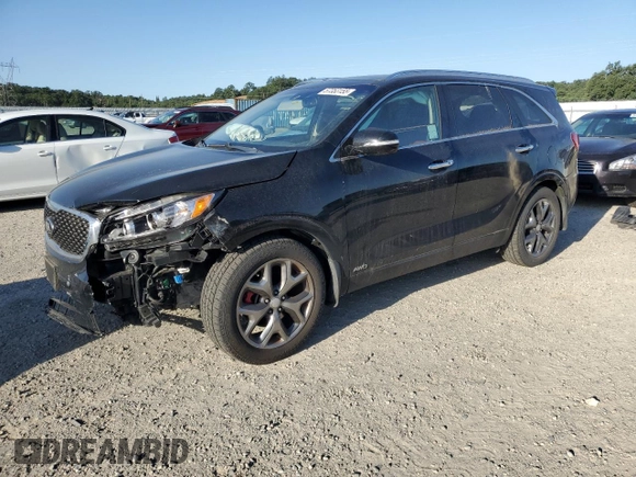2017 Kia Sorento SX with VIN 5XYPKDA58HG238887, listed as a Copart auction lot 57353155 with 72,914 mi miles and Salvage title. Bid and sale history available at DreamBid. Image 1.