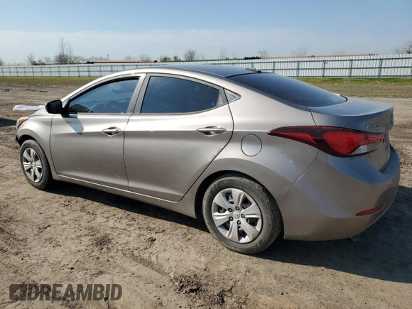 2016 Hyundai Elantra SE with VIN 5NPDH4AE0GH761703, listed as a Copart auction lot 46860205 with 172,588 mi miles and Salvage title. Bid and sale history available at DreamBid. Image 2.