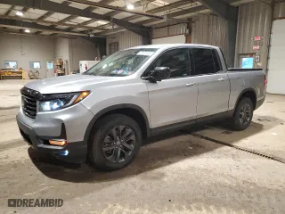 2021 Honda Ridgeline Sport with VIN 5FPYK3F19MB014833, listed as a Copart auction lot 47961835 with 24,388 mi miles and Salvage Title. Bid and sale history available at carsss.com. Image 1.