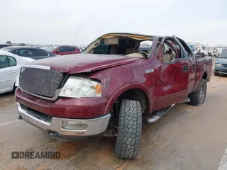 2005 Ford F-150 XLT with VIN 1FTPW14505KE67116, listed as a IAAI auction lot 41984997 with 125,492 mi miles. Bid and sale history available at carsss.com. Image 2.