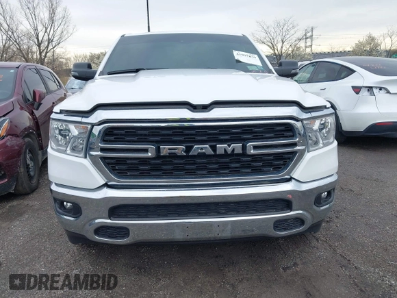 2024 Ram 1500 Big Horn with VIN 1C6SRFFT6RN115065, listed as a IAAI auction lot 41997639 with 15,453 mi miles and . Bid and sale history available at DreamBid. Image 13.