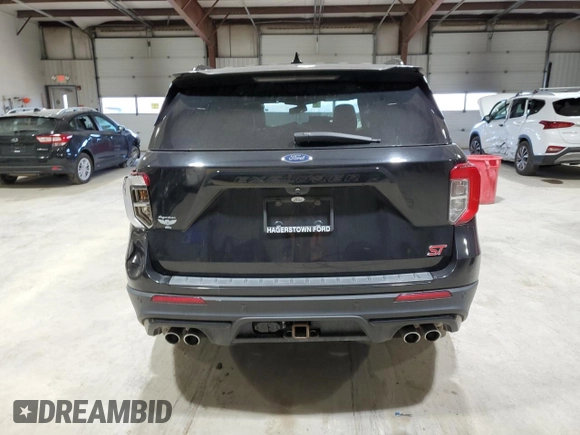 2020 Ford Explorer ST with VIN 1FM5K8GC9LGA24500, listed as a Copart auction lot 49854405 with 91,323 mi miles and Salvage Title. Bid and sale history available at carsss.com. Image 6.
