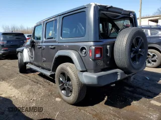 2020 Jeep Wrangler Unlimited Willys with VIN 1C4HJXDN6LW116397, listed as a Copart auction lot 49473715 with 54,981 mi miles and Salvage title. Bid and sale history available at DreamBid. Image 2.