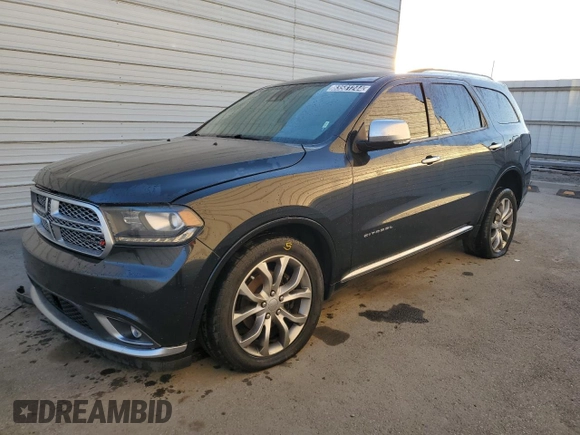 2016 Dodge Durango Citadel Anodized Platinum with VIN 1C4SDJET0GC428990, listed as a Copart auction lot 83581244 with 144,980 mi miles and Clean title. Bid and sale history available at DreamBid. Image 1.