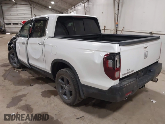 2022 Honda Ridgeline RTL-E z VIN 5FPYK3F76NB033832, wystawiony jako IAAI lot #41838047 z przebiegiem 16 497 mil mil oraz . Historia ofert i sprzedaży dostępna na DreamBid. Obrazek 3.