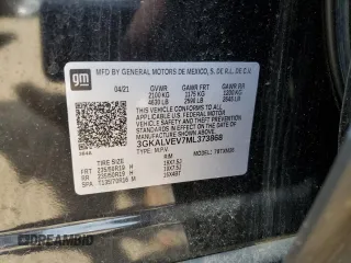2021 GMC Terrain SLT with VIN 3GKALVEV7ML373868, listed as a Copart auction lot 60716075 with Not provided miles and Salvage title. Bid and sale history available at DreamBid. Image 12.