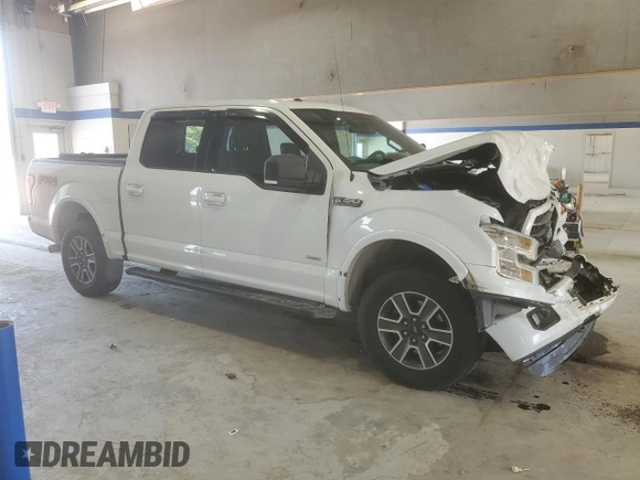 2016 Ford F-150 XLT with VIN 1FTEW1EG7GFD11982, listed as a Copart auction lot 62224995 with 136,187 mi miles and Salvage title. Bid and sale history available at DreamBid. Image 4.