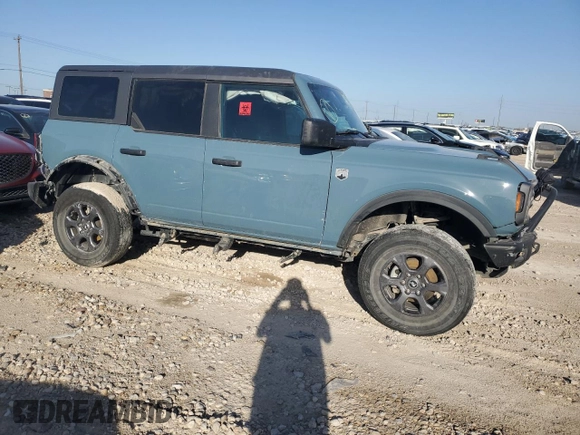 2022 Ford Bronco with VIN 1FMEE5BP5NLB10929, listed as a Copart auction lot 48568495 with 85,192 mi miles and Salvage Title. Bid and sale history available at DreamBid. Image 4.