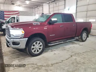 2022 Ram 2500 Laramie with VIN 3C6UR5FJ1NG122459, listed as a Copart auction lot 84932064 with 37,430 mi miles and Salvage Title. Bid and sale history available at carsss.com. Image 1.