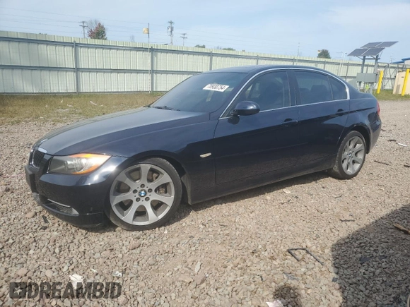 2008 BMW 3 Series 335i with VIN WBAVB77518NH79742, listed as a Copart auction lot 70930754 with 96,999 mi miles and Salvage Title. Bid and sale history available at carsss.com. Image 1.
