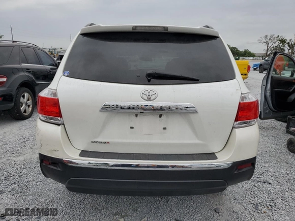 2013 Toyota Highlander Limited with VIN 5TDYK3EH1DS112922, listed as a Copart auction lot 51876665 with 122,583 mi miles and Salvage Title. Bid and sale history available at carsss.com. Image 6.