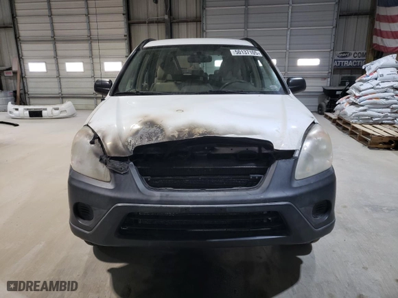 2006 Honda CR-V LX with VIN JHLRD68536C008134, listed as a Copart auction lot 50137105 with 0 mi miles and Salvage Title. Bid and sale history available at carsss.com. Image 5.