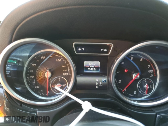 2017 Mercedes-Benz GLS 450 with VIN 4JGDF6EE2HA827538, listed as a Copart auction lot 60514085 with 138,821 mi miles and Clean title. Bid and sale history available at DreamBid. Image 9.