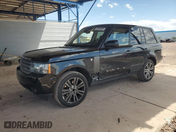 2010 Land Rover Range Rover HSE Lux with VIN SALMF1D48AA308170, listed as a Copart auction lot 52904695 with 49,180 mi miles and Salvage title. Bid and sale history available at DreamBid. Image 1.
