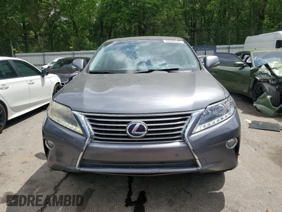 2013 Lexus RX 450h with VIN JTJZB1BA5D2009443, listed as a Copart auction lot 54209145 with 147,308 mi miles and Salvage title. Bid and sale history available at DreamBid. Image 5.
