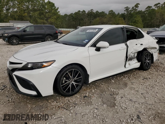 2023 Toyota Camry SE with VIN 4T1G11AK6PU122975, listed as a Copart auction lot 49712535 with 81,670 mi miles and Salvage Title. Bid and sale history available at DreamBid. Image 1.