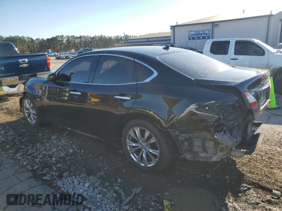 2012 Infiniti M Hybrid with VIN JN1EY1AP8CM910933, listed as a Copart auction lot 46451185 with 157,049 mi miles and Salvage title. Bid and sale history available at DreamBid. Image 2.